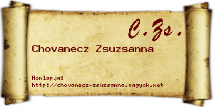 Chovanecz Zsuzsanna névjegykártya